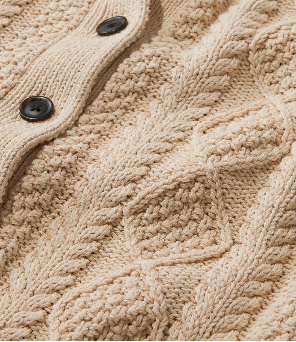Women's Signature Cotton Fisherman Sweater, Short Cardigan - L.L.Bean Everyday