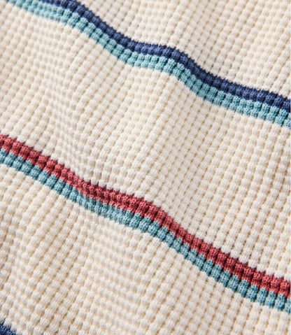 Women's Sunwashed Waffle Sweater, Pullover Stripe - L.L.Bean Great Value