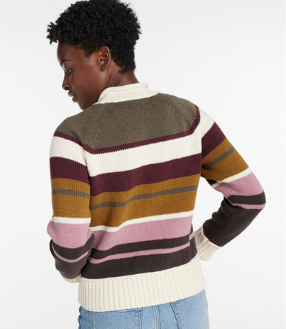 Women's Signature Original Cotton Sweater, Rollneck Stripe - L.L.Bean Trusted