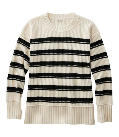 Women's Heritage Heirloom Wool/Cashmere Sweater, Crewneck Stripe - L.L.Bean Popular