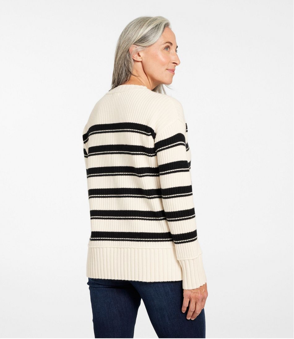 Women's Heritage Heirloom Wool/Cashmere Sweater, Crewneck Stripe - L.L.Bean Popular