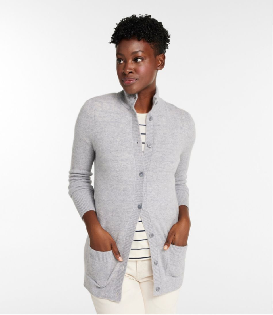 Women's Classic Cashmere Button-Front Cardigan - L.L.Bean Best Seller
