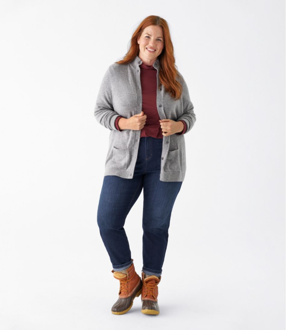 Women's Classic Cashmere Button-Front Cardigan - L.L.Bean Best Seller