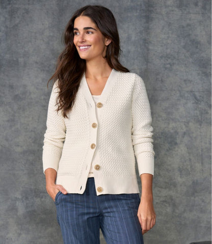 Women's Basketweave Sweater, Button-Front Cardigan - L.L.Bean Recommended