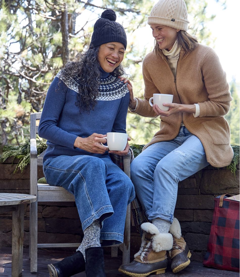 Women's SuperSoft Waffle Sweater, Coatigan - L.L.Bean Everyday