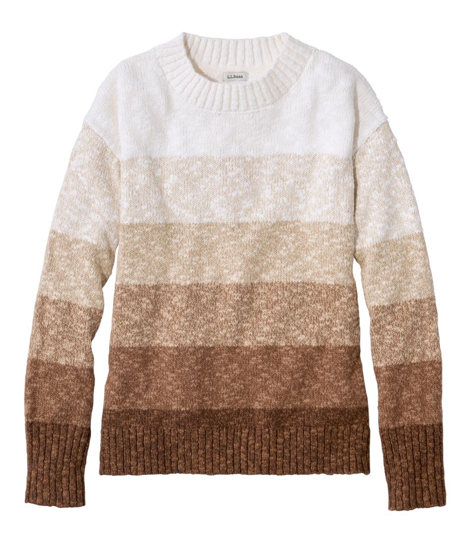 Women's Cotton Ragg Sweater, Crewneck Stripe - L.L.Bean Great Value