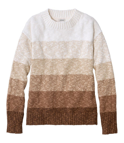 Women's Cotton Ragg Sweater, Crewneck Stripe - L.L.Bean Great Value