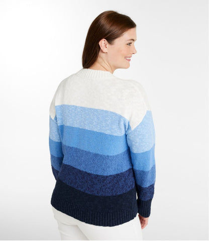 Women's Cotton Ragg Sweater, Crewneck Stripe - L.L.Bean Great Value