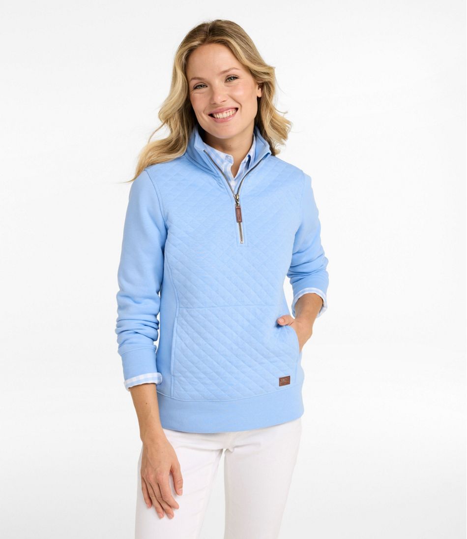 Women's Quilted Quarter-Zip Pullover - L.L.Bean Latest