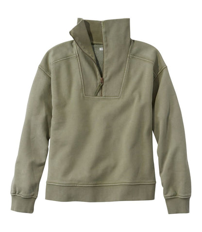 Women's Sunwashed Sweats, Quarter-Zip - L.L.Bean Quality