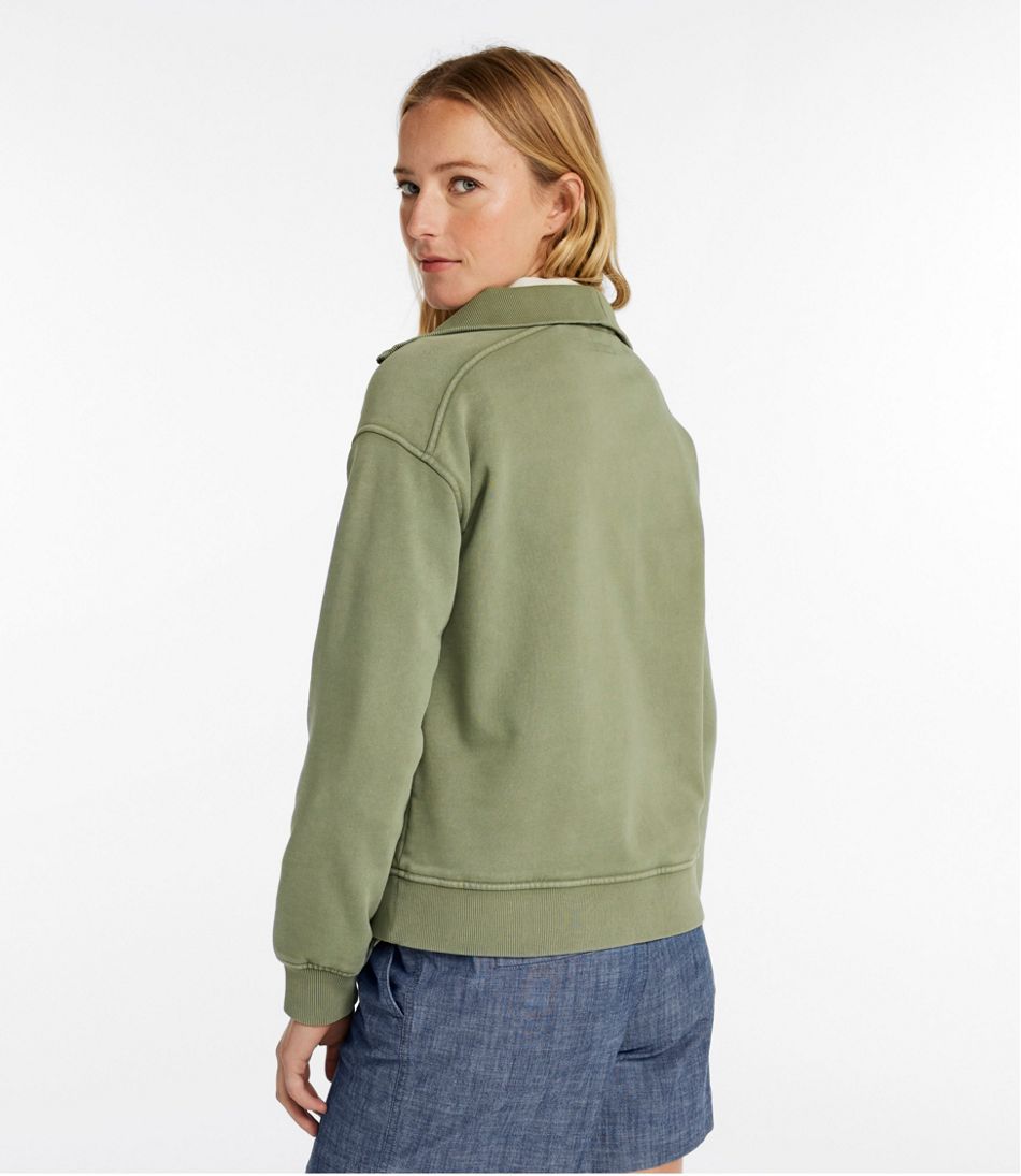 Women's Sunwashed Sweats, Quarter-Zip - L.L.Bean Quality