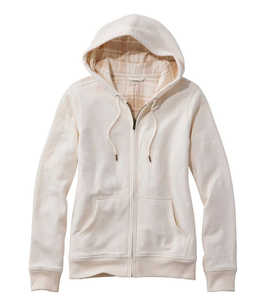 Women's L.L.Bean 1912 Sweatshirt, Flannel-Lined Hoodie - L.L.Bean Premium