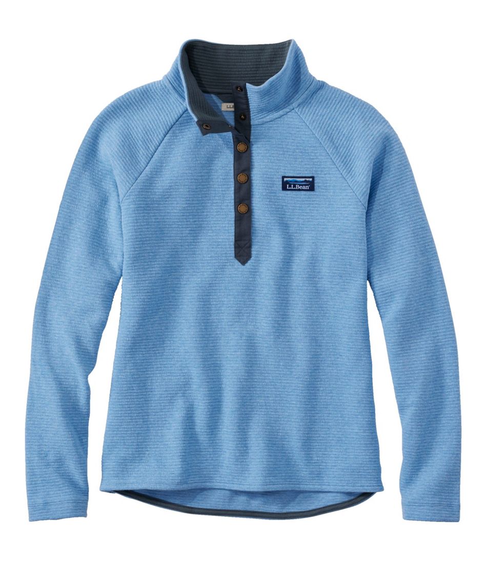 Women's Lakewashed Double-Knit Quarter-Snap - L.L.Bean Featured