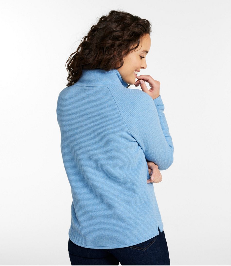 Women's Lakewashed Double-Knit Quarter-Snap - L.L.Bean Featured