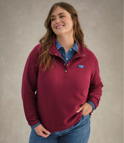Women's Lakewashed Double-Knit Quarter-Snap - L.L.Bean Featured