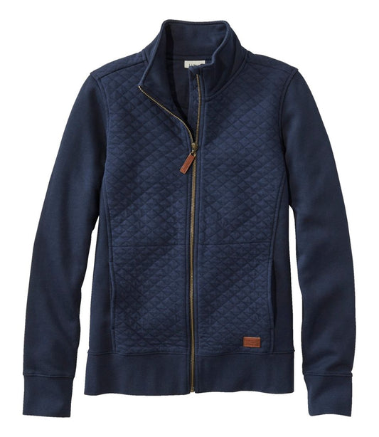 Women's Quilted Full-Zip Sweatshirt - L.L.Bean Popular