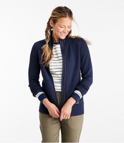 Women's Quilted Full-Zip Sweatshirt - L.L.Bean Popular