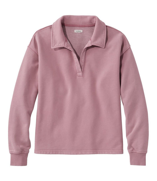 Women's Sunwashed Sweats, Splitneck Polo - L.L.Bean Trending