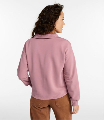 Women's Sunwashed Sweats, Splitneck Polo - L.L.Bean Trending