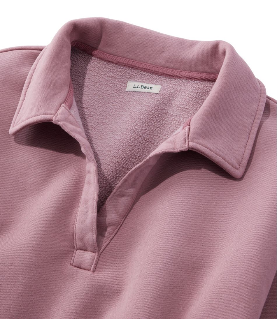 Women's Sunwashed Sweats, Splitneck Polo - L.L.Bean Trending