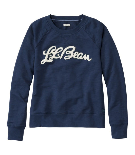Women's Peaks Island Crewneck, Logo - L.L.Bean Best Seller