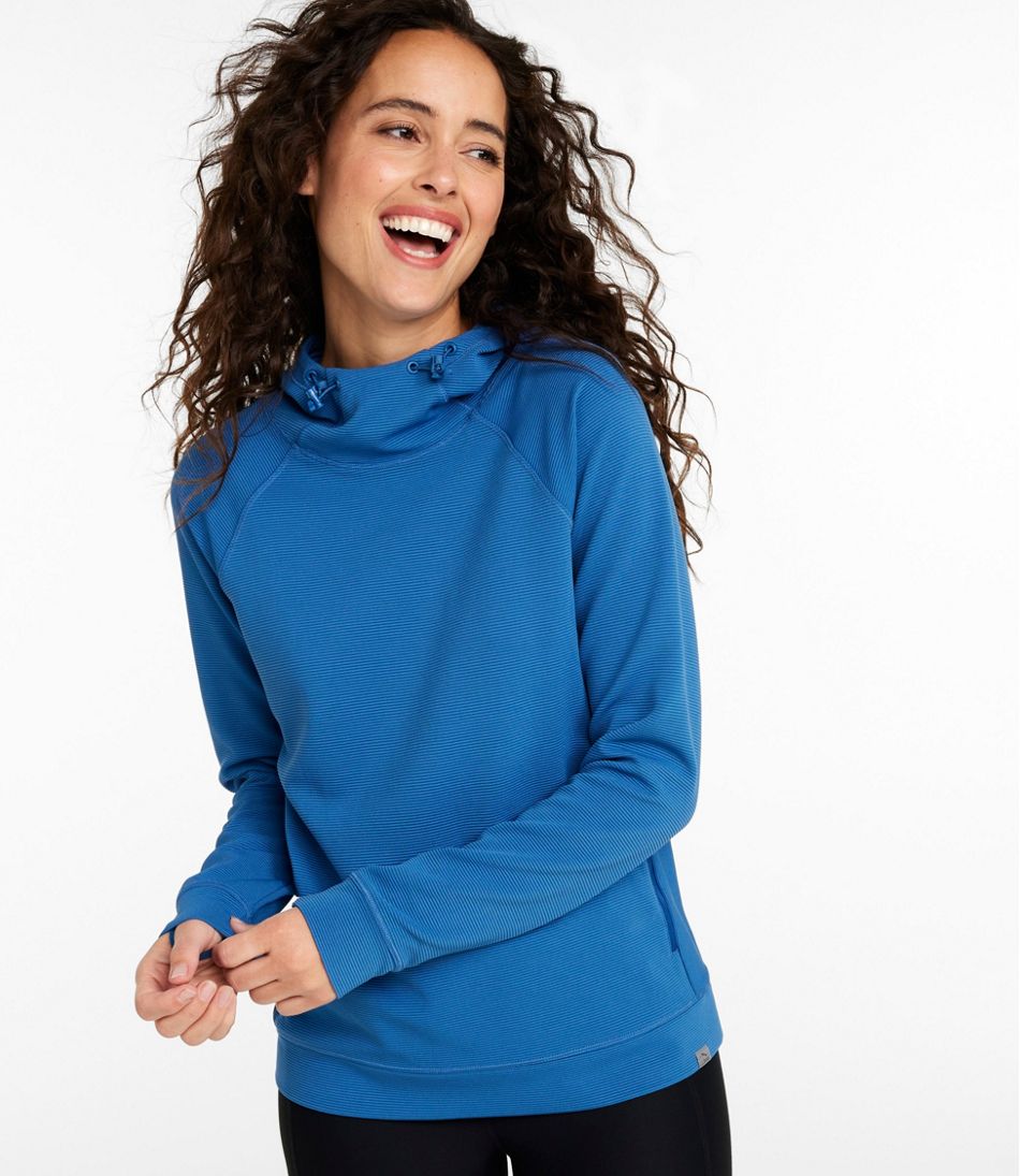 Women's VentureStretch Ottoman-Rib Hoodie - L.L.Bean Essential