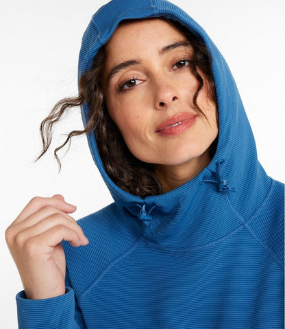 Women's VentureStretch Ottoman-Rib Hoodie - L.L.Bean Essential