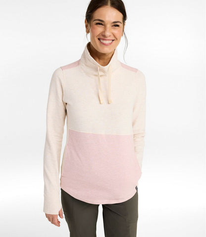Women's Bean's Cozy Mixed Knits Pullover, Colorblock - L.L.Bean Quality