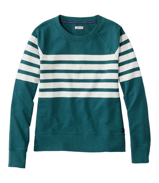 Women's Peaks Island Crewneck, Stripe - L.L.Bean Trusted