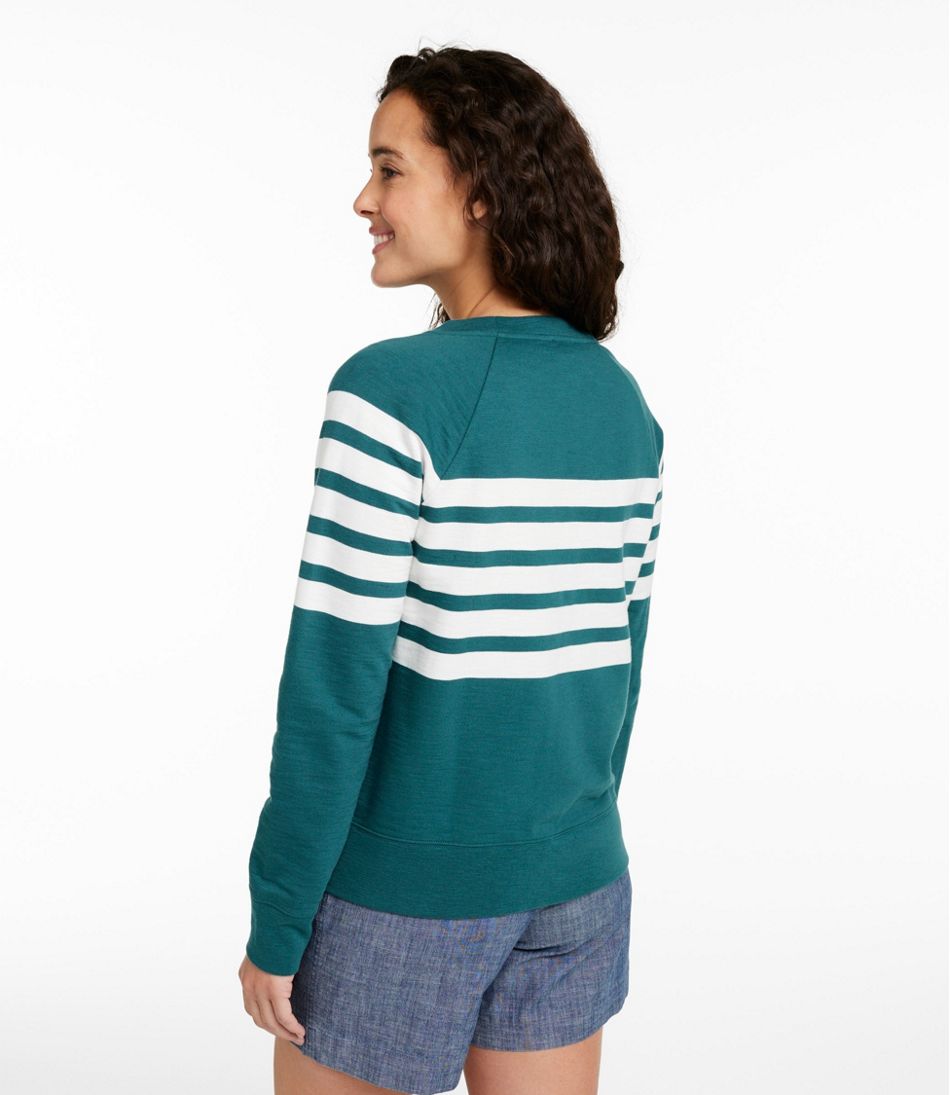 Women's Peaks Island Crewneck, Stripe - L.L.Bean Trusted