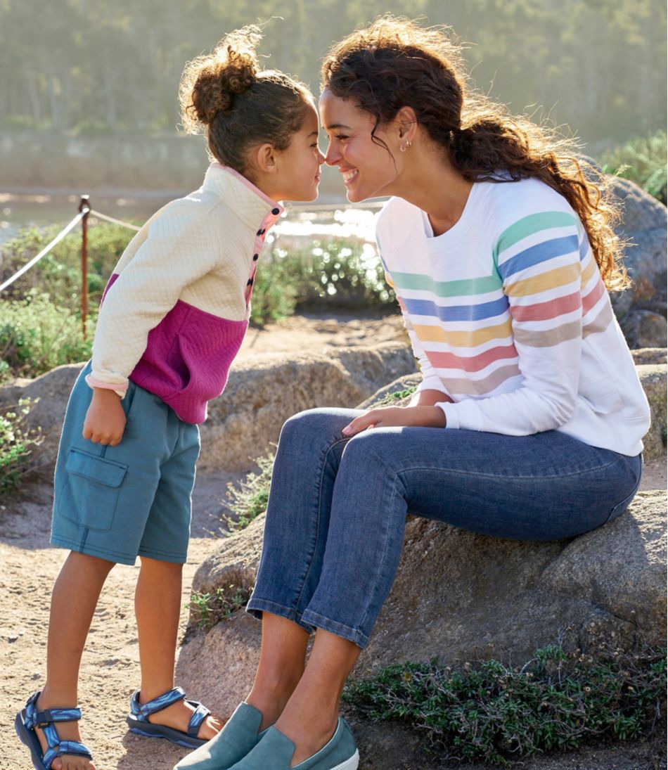 Women's Peaks Island Crewneck, Stripe - L.L.Bean Trusted