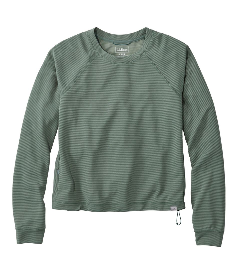 Women's VentureStretch Ottoman-Rib Pullover, Cropped - L.L.Bean Featured