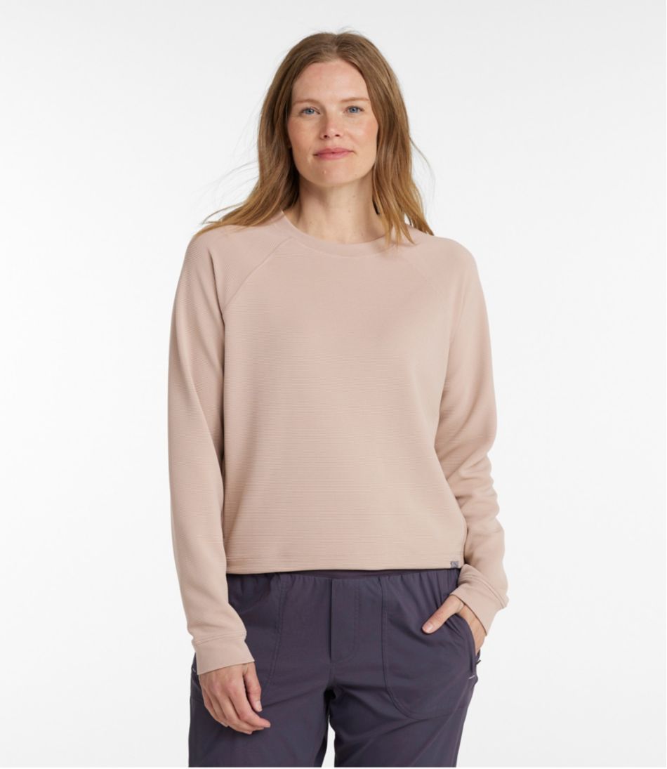 Women's VentureStretch Ottoman-Rib Pullover, Cropped - L.L.Bean Featured