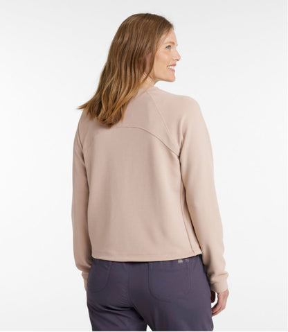 Women's VentureStretch Ottoman-Rib Pullover, Cropped - L.L.Bean Featured