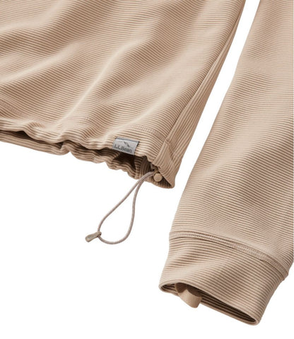Women's VentureStretch Ottoman-Rib Pullover, Cropped - L.L.Bean Featured