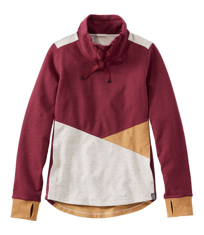 Women's L.L.Bean Cozy Mixed-Knit Pullover, Colorblock - L.L.Bean Trending