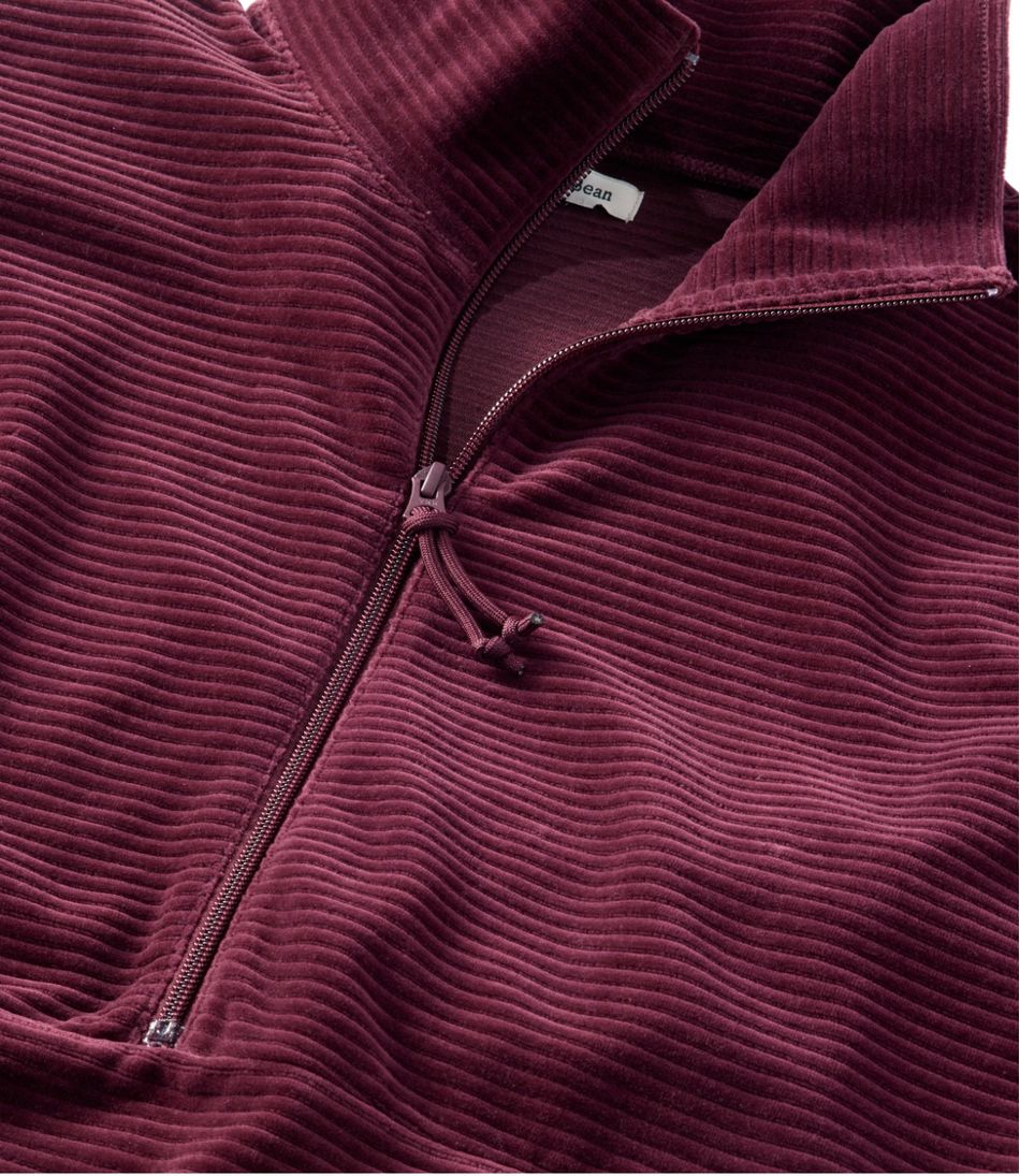 Women's Soft Stretch Corduroy Pullover, Half-Zip - L.L.Bean Signature