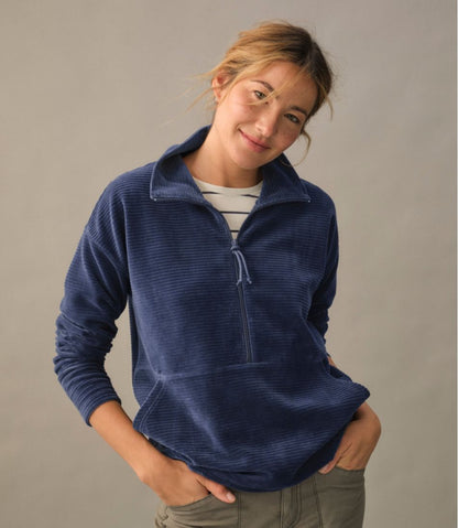 Women's Soft Stretch Corduroy Pullover, Half-Zip - L.L.Bean Signature