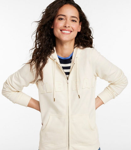 Women's L.L.Bean 1912 Sweatshirt, Full-Zip Hooded Logo - L.L.Bean Everyday