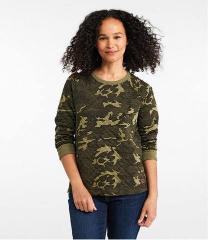 Women's Quilted Sweatshirt, Crewneck Pullover Print - L.L.Bean Latest