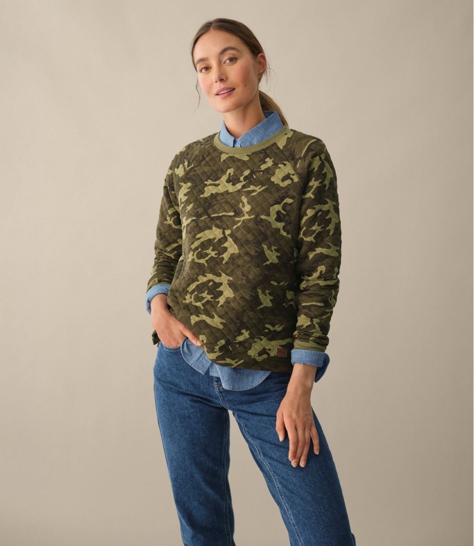 Women's Quilted Sweatshirt, Crewneck Pullover Print - L.L.Bean Latest