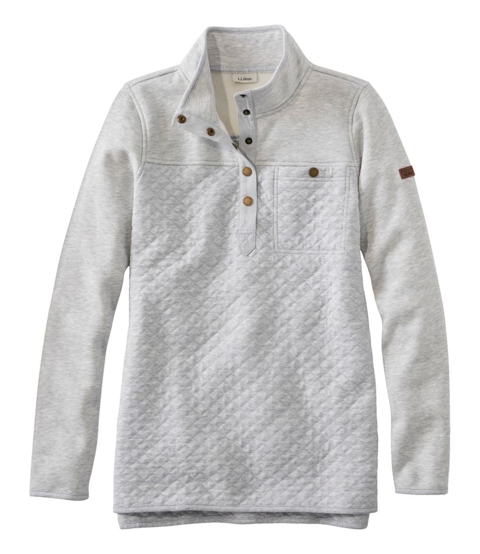 Women's Quilted Sweatshirt, Mockneck Tunic - L.L.Bean Quality