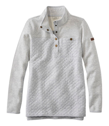Women's Quilted Sweatshirt, Mockneck Tunic - L.L.Bean Quality