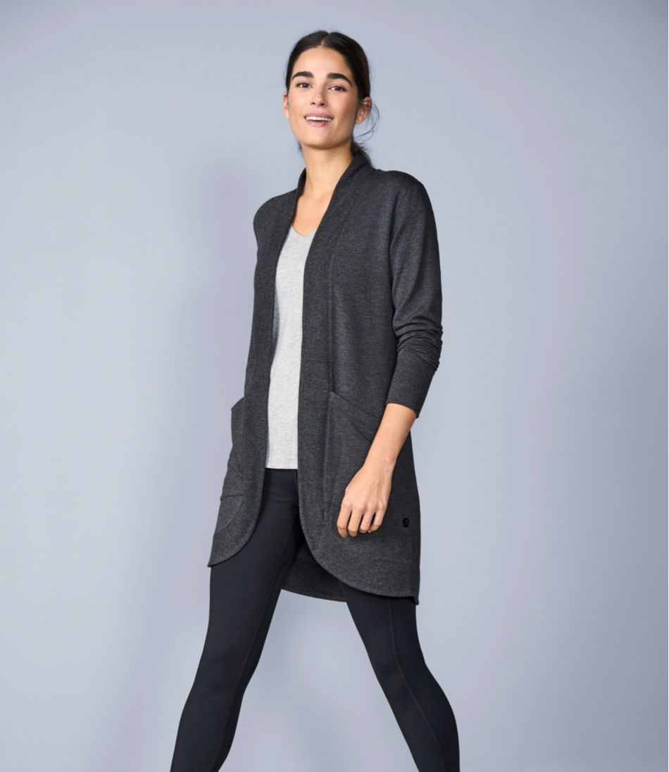 Women's SoftFlex Long Open Cardigan - L.L.Bean Trusted