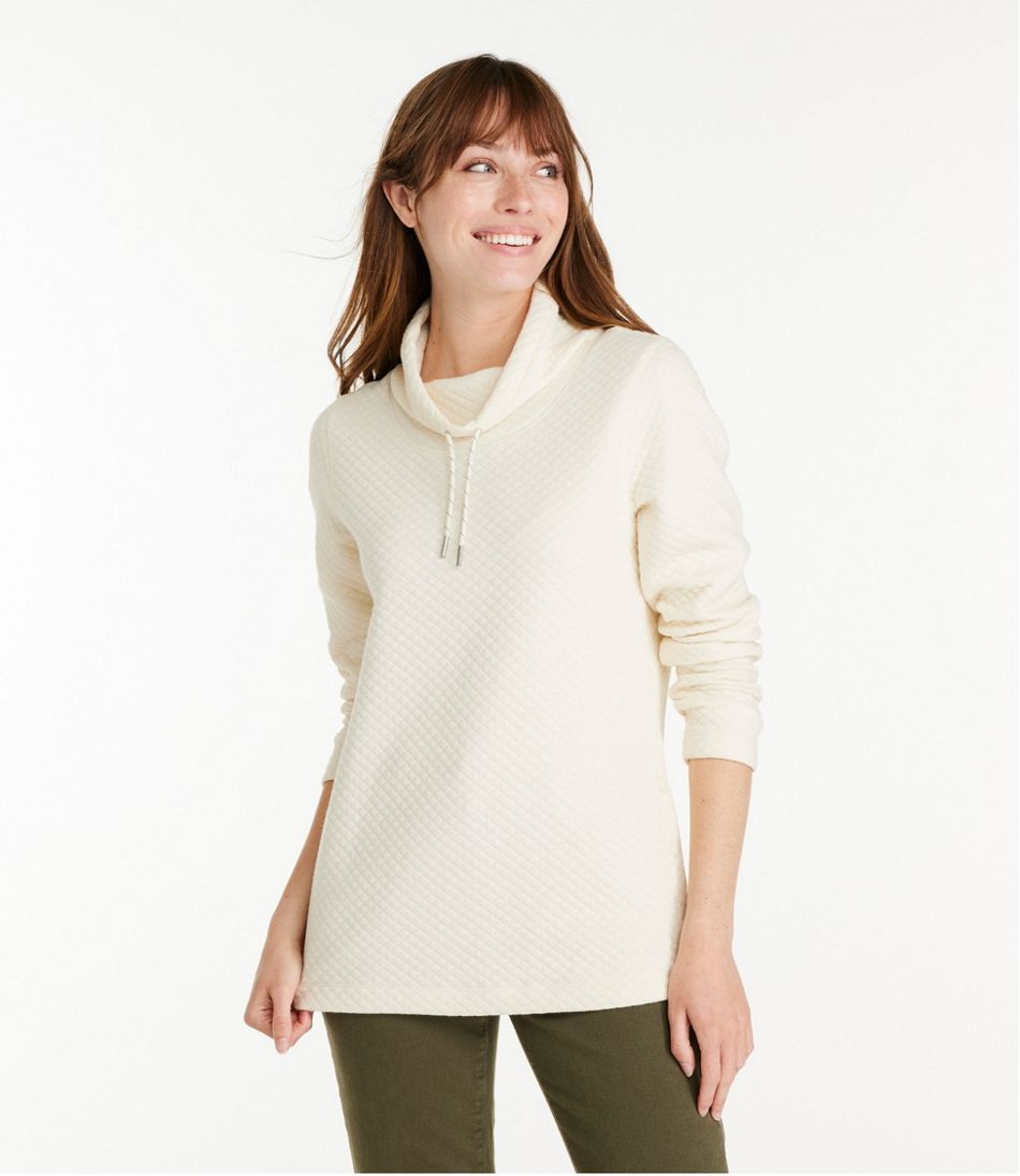 Women's SoftLight Quilted Top, Funnelneck Pullover - L.L.Bean Customer Favorite