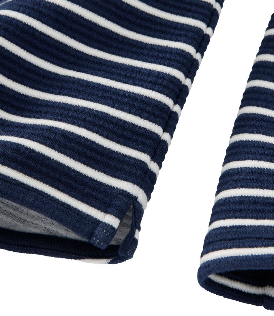 Women's Lakewashed Double-Knit Quarter-Snap, Stripe - L.L.Bean Top Pick