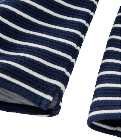 Women's Lakewashed Double-Knit Quarter-Snap, Stripe - L.L.Bean Top Pick