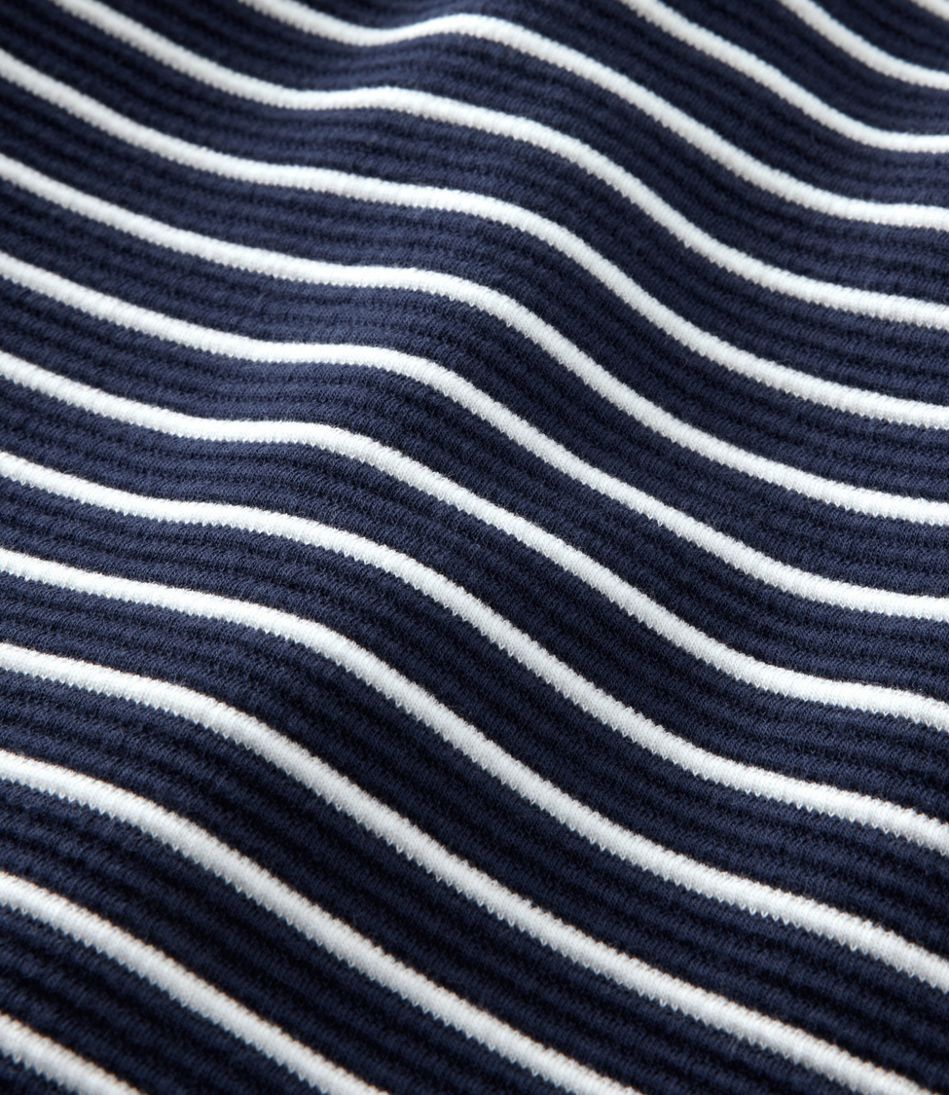 Women's Lakewashed Double-Knit Quarter-Snap, Stripe - L.L.Bean Top Pick