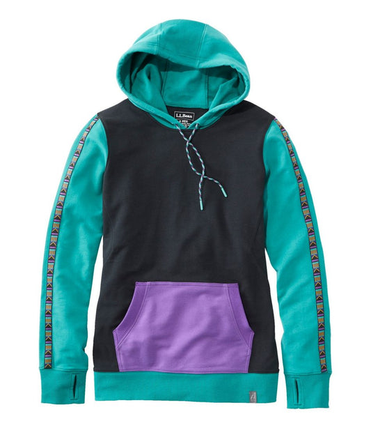 Women's Bean's Cozy Camp Hoodie, Colorblock - L.L.Bean Premium