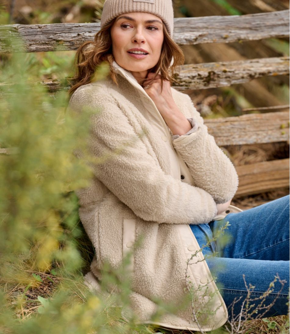 Women's Bean's Sherpa Fleece Coat - L.L.Bean Trending